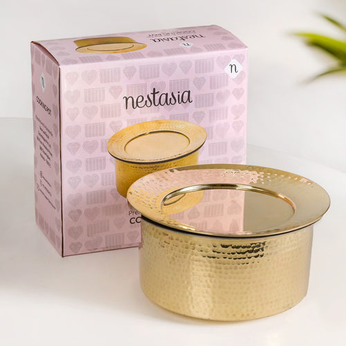 Classic Brass Patila With Lid 2000ml