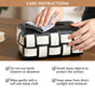 Classic Vegan Leather Tissue Box Black And White