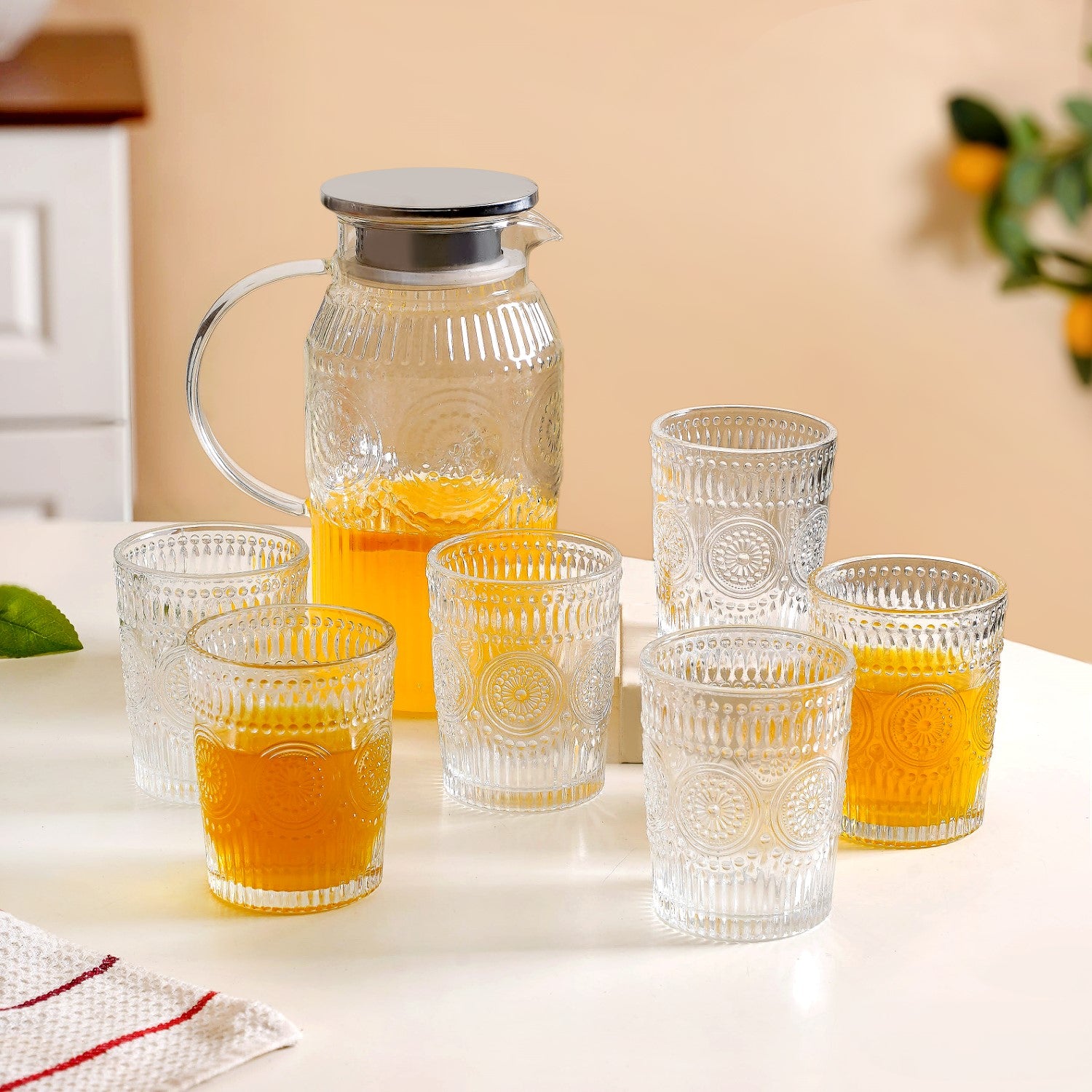 Classic Vintage Drinkware Set Of 7