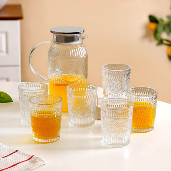 Classic Vintage Drinkware Set Of 7