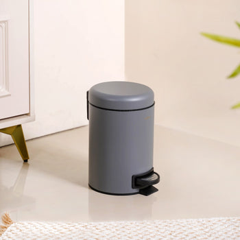 Clean Curve Dustbin With Removable Bucket Grey 3000ml11