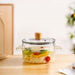 Clear Borosilicate Glass Cooking Pot With Lid 1800ml