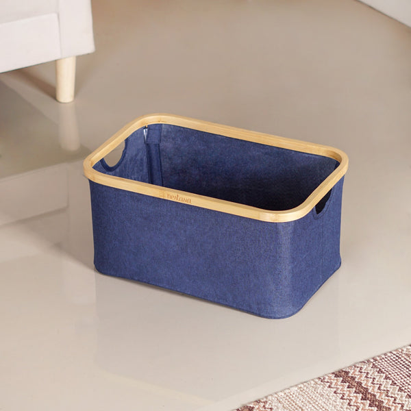 Fabric Storage Basket Blue
