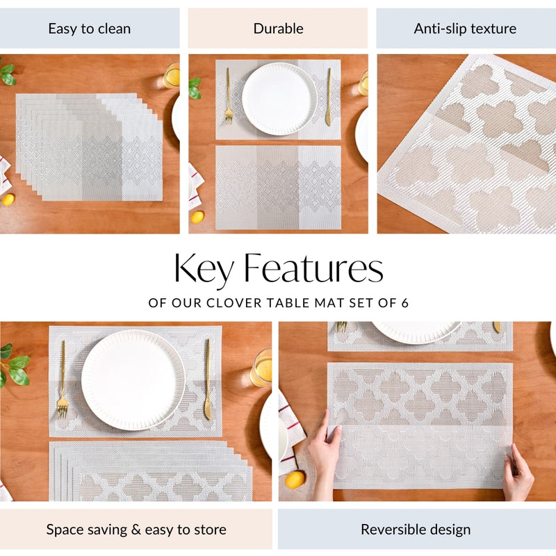 Clover Table Mat Set Of 6
