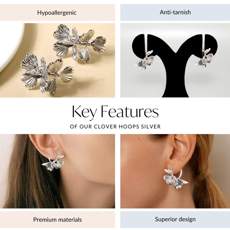 Clover Hoops Silver