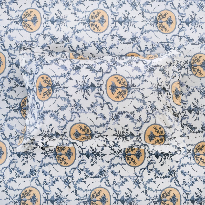 Coastal Chateau Queen Size Cotton Bedding Set 254x229cm