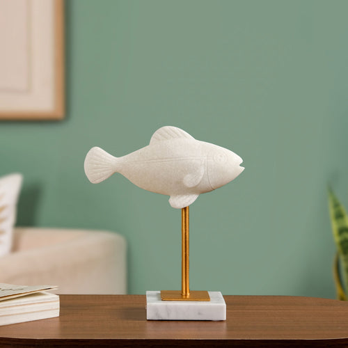 Coastal Fish Sculpture Decor