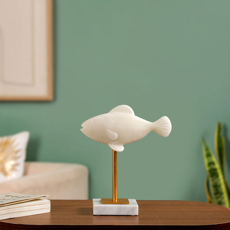 Coastal Fish Sculpture Decor