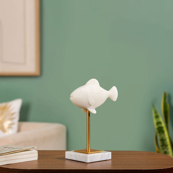 Coastal Fish Sculpture Decor