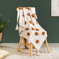 Coco Dot Pure Cotton Throw