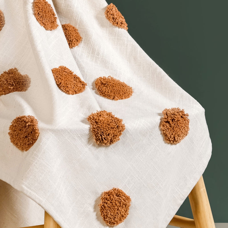 Coco Dot Pure Cotton Throw
