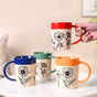 Poppy Grove Ceramic Coffee Mug Set Of 4 450ml