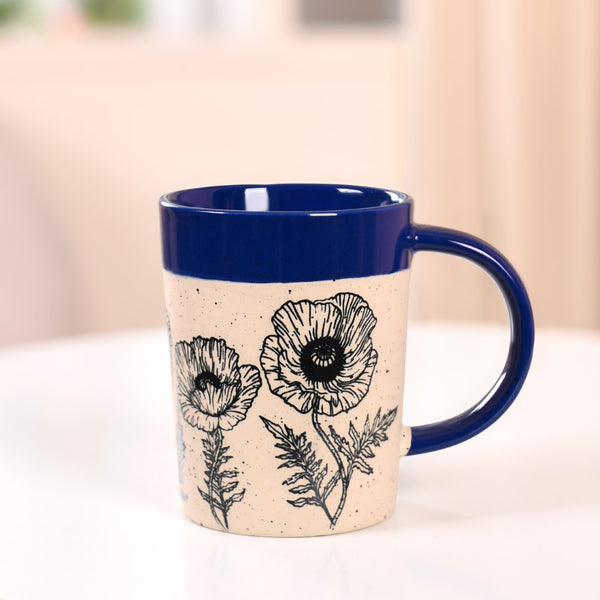 Poppy Grove Ceramic Coffee Mug Set Of 4 450ml