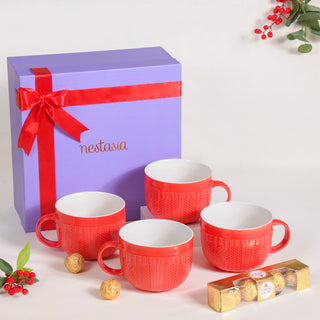 Merry Ceramic Cup Gift Set of 5