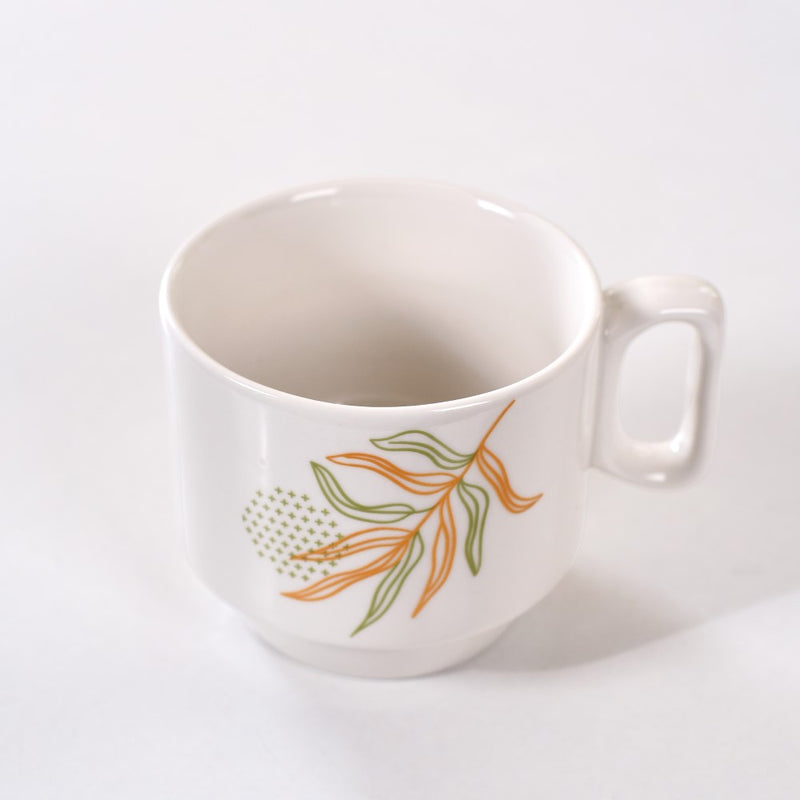 Petali Stackable Ceramic Coffee Cup Set Of 4 250ml