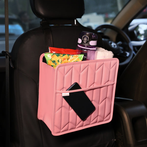 Collapsible Car Backseat Organiser With Front Pocket