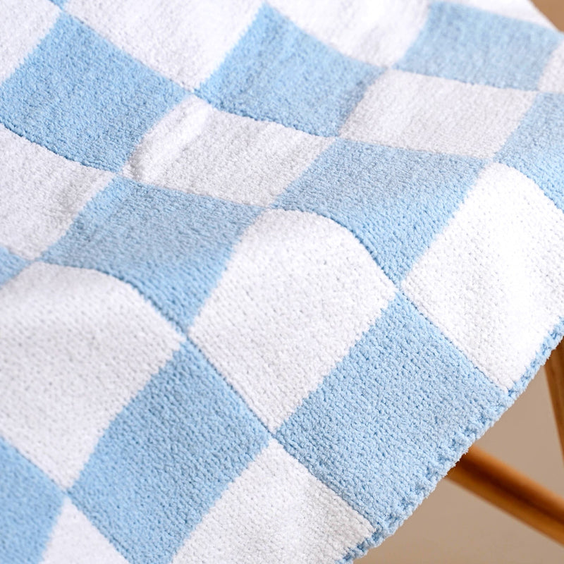 Colour Block Reversible Throw For Toddler 100x75cm