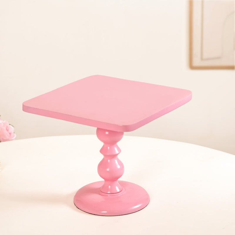 Colour Pop Square Cake Stand Set Of 2 In Pink And Lilac
