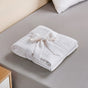 Combed Cotton Waffle Sofa Throw Blanket Pristine White 220x200cm