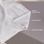 Combed Cotton Waffle Sofa Throw Blanket Pristine White 220x200cm
