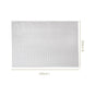 Combed Cotton Waffle Sofa Throw Blanket Pristine White 220x200cm