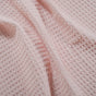 Combed Cotton Waffle Sofa Throw Blanket Pink 220x200cm