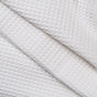Combed Cotton Waffle Sofa Throw Blanket Pristine White 220x200cm