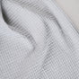 Combed Cotton Waffle Sofa Throw Blanket Light Grey 220x200cm