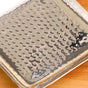 Compact Hammered Stainless Steel Square Platter