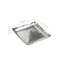 Compact Hammered Stainless Steel Square Platter