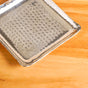 Compact Hammered Stainless Steel Square Platter