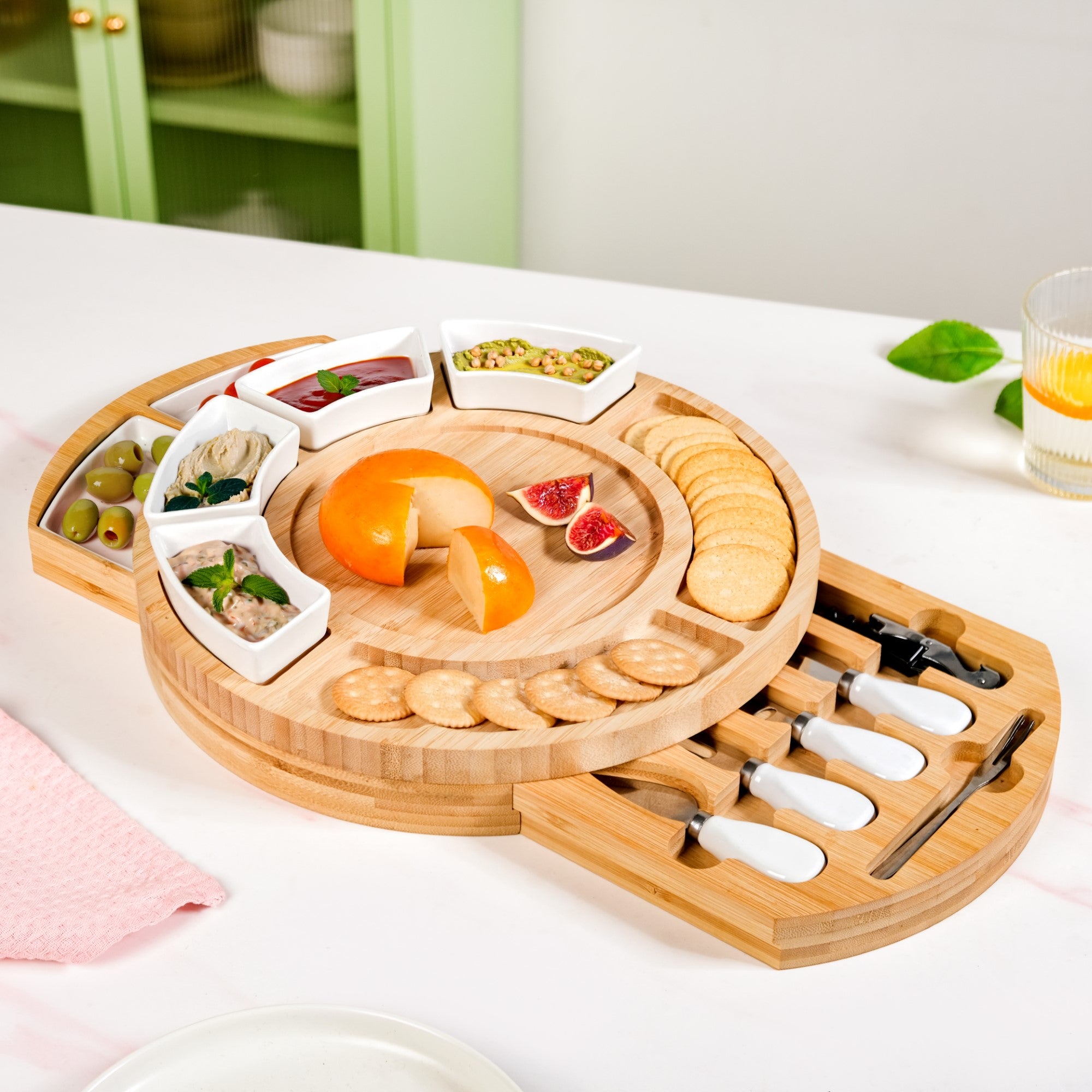 Complete Hosting Expandable Charcuterie Set Of 12 Online - Premium