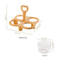 Condiment Set With Bamboo Stand And 4 Glass Bowls