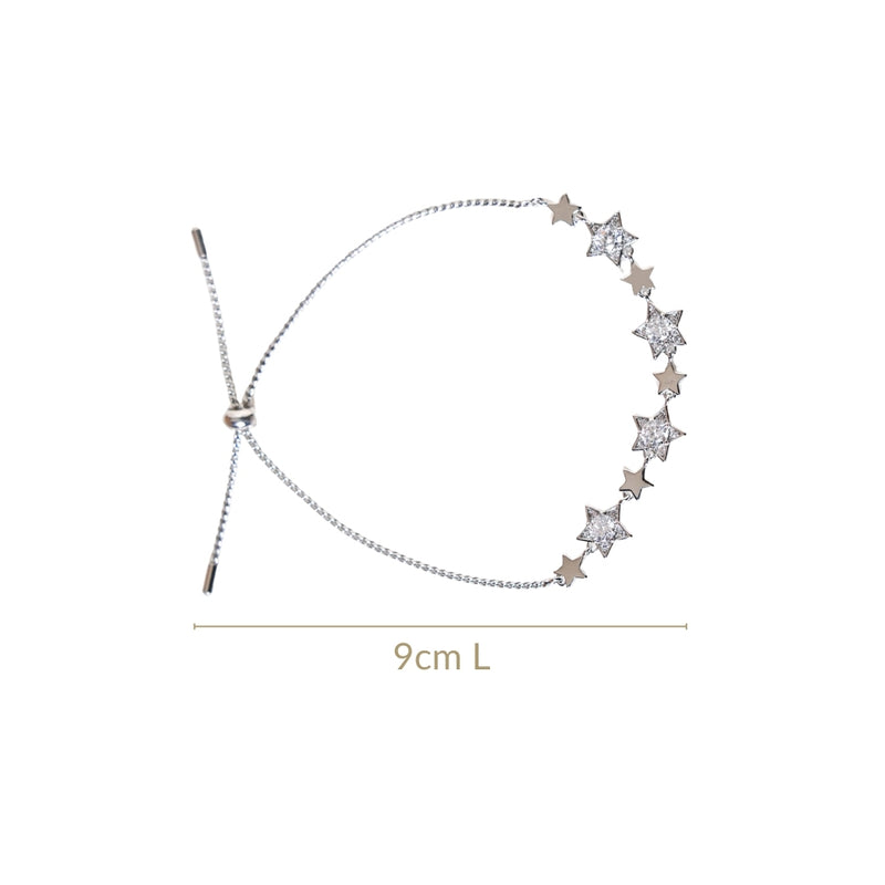 Constellation Of Stars Silver Chain Bracelet