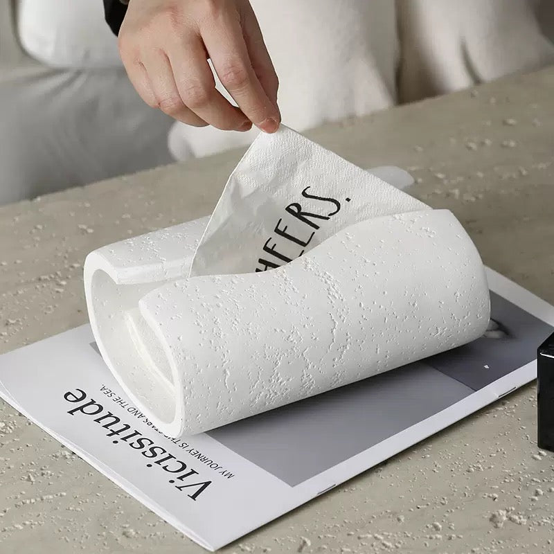 Contemporary Tissue Holder White
