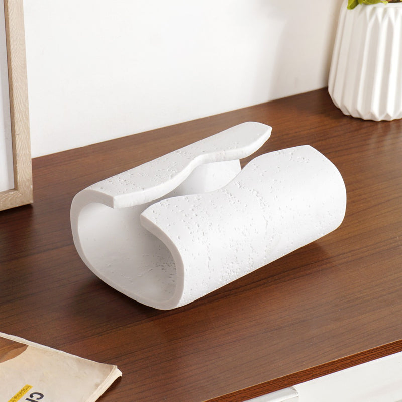 Contemporary Tissue Holder White
