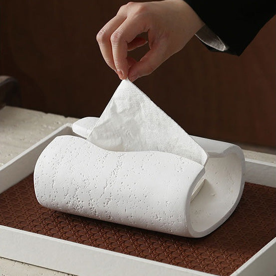 Contemporary Tissue Holder White