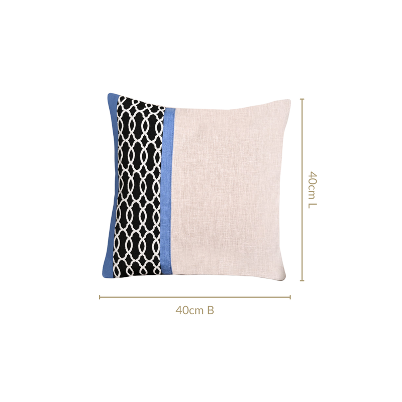Contemporary Contrast Cushion Cover Set Of 3 40x40cm