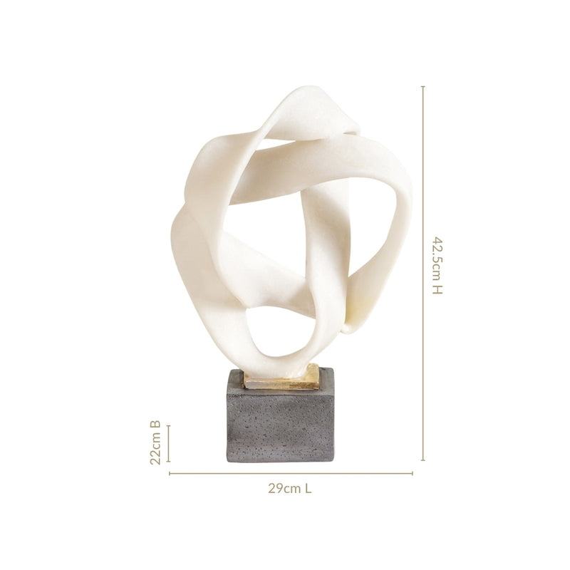 Contemporary Swirl Artistic Figurine
