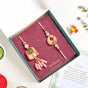Coral Hue Rakhi Lumba Gift Set