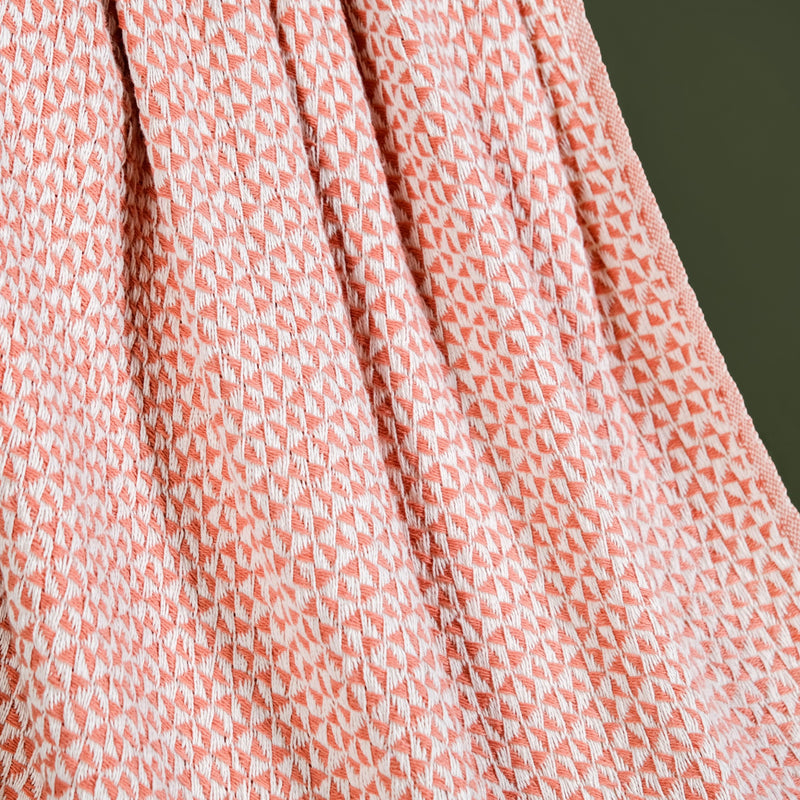 Coral Weave Pure Cotton Throw