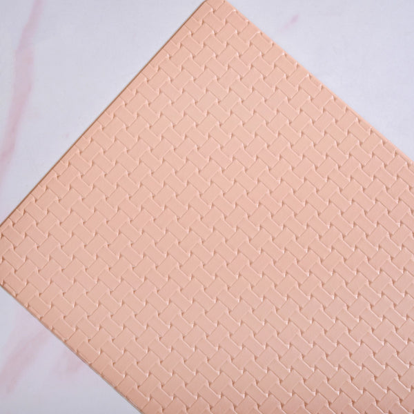 Coral Peach Weave Placemat Set Of 6