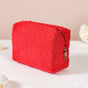 Plushy Makeup Bag Set Of 2 Red