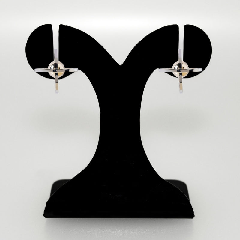 Cosmic Harmony Elliptical Drop Earrings