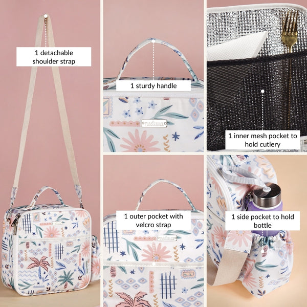 Palm Beach Insulated Bento Box Lunch Bag