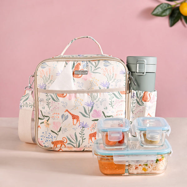 Jungle Safari Insulated Leakproof Lunch Bag