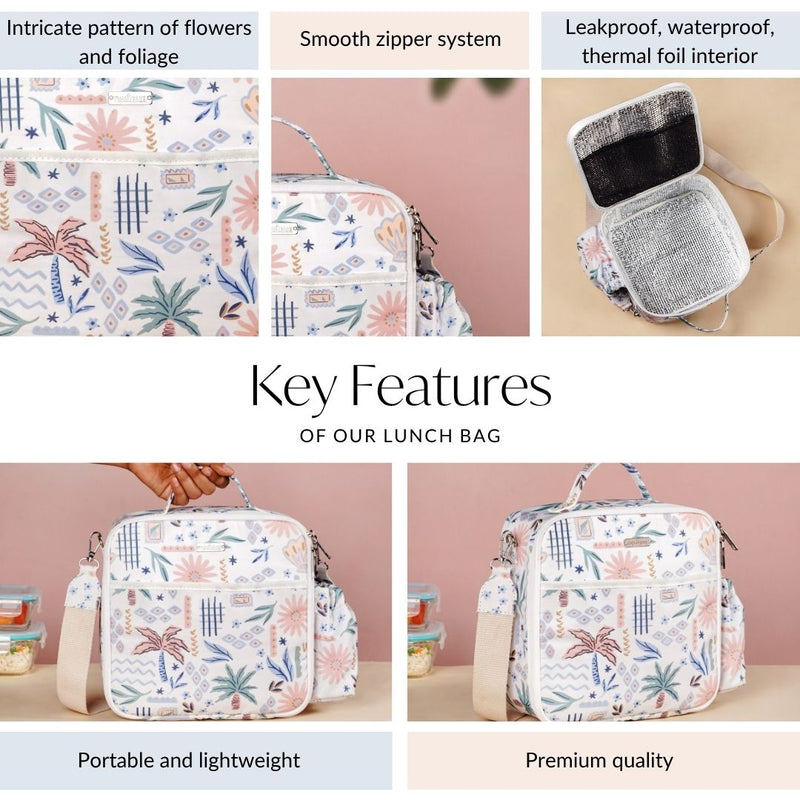 Cottagecore Insulated Bento Box Lunch Bag