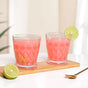 Regal Cut Embossed Glass Set Of 6 245ml
