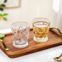 Diamond Cut Drinking Glass Set Of 6 245ml