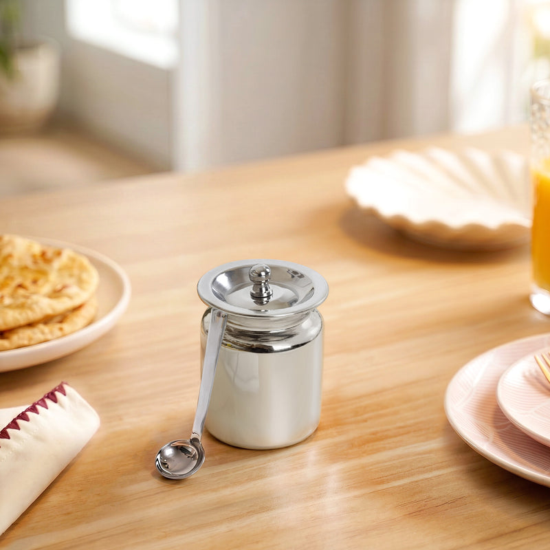 Small Ghee Pot With Spoon 200ml